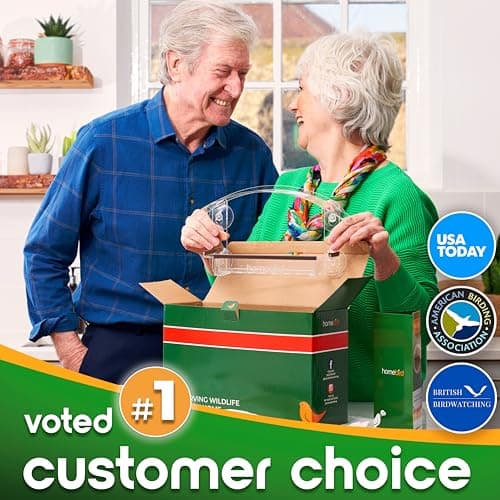 Window Bird Feeder with Strong Suction Cups - (Upgraded 2026 Model) Clear Acrylic Feeder Window for Cats Bird House Gift 2