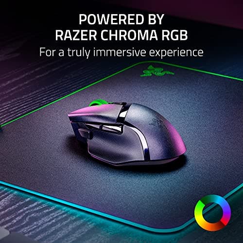 Razer Basilisk V3 X HyperSpeed Gaming Mouse - Optical - Wireless - Bluetooth/Radio Frequency - 2.40 GHz - Black - USB - 18000 dpi - 7 Button(s) - 7 Programmable Button(s) - Right-handed - 1 x AA Batte 7