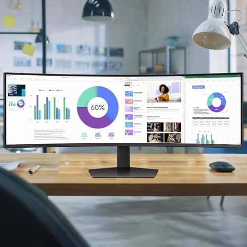 Samsung 49” Odyssey G9 Series DQHD 1000R Curved Gaming Monitor, 1ms(GtG), VESA DisplayHDR 1000, 240Hz, AMD FreeSync Premium Pro, Height Adjustable Stand, Ultrawide Screen, LS49CG954ENXZA, 2024 30