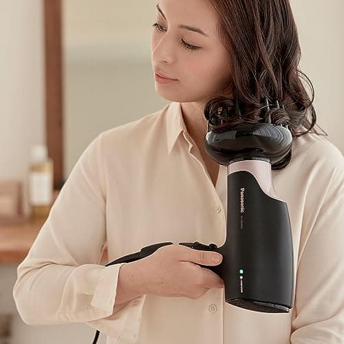 Panasonic Nanoe Salon Hair Dryer, Oscillating QuickDry Nozzle, Blow Dryer with Diffuser, Concentrator Attachments, 3 Speed Heat Settings for Styling and Healthy Hair - EH-ANA6HN (Black/ Pink Gold) 7