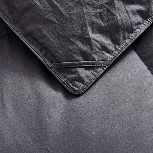 Luxurious All-Season Goose Down Comforter King Size Duvet Insert, Classic Gray, Premium Baffle Box, 1200 Thread Count 100% Egyptian Cotton Cover, 65 oz Fill Weight (King, Gray) 5