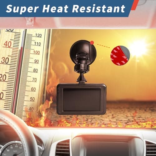 6 Pcs Dash Cam Adhesive Pads, Double Sided Adhesive Pads for Car Dashboard,Very High Bond Heat Resistant Tape for Windshield,Heavy Duty Sticky Pads for Car Phone Holder and Dash Cam 7