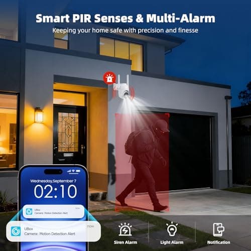 GLEEMALL 4G LTE Cellular Security Cameras Solar Powered No WiFi Security Camera Outdoor Wireless Built-in SIM Card 2K Color Night Vision 360° View Motion Detection 2-Way Audio 2 Packs White 5