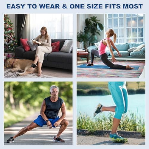 Healrecux Arch Support Braces for Plantar Fasciitis Relief, Adjustable Compression Bands with Gel Pad Orthotics Inserts for Feet Flat, High & Fallen Arches, Foot Support(Anti-Slip Spots) 7