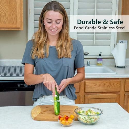 Vegetable Peeler Stainless Steel for Kitchen - Y Peeler Safe to Use, Veggie Potato Fruit Carrot Cucumber Peeler, Easy to Peel and Clean 6