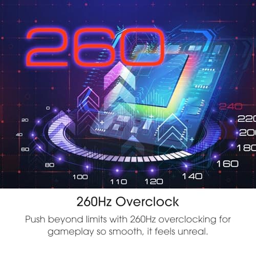 Sceptre Curved 32-Inch Gaming Monitor, 1920 × 1080, Up to 240+Hz, 1ms, 110% sRGB, AMD FreeSync Premium, Built-in Speakers, HDMI DisplayPort, Machine Black (C325B-FWD240 Series) 9