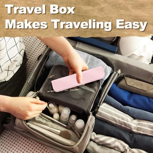 ORALEXIS Electric Toothbrush for Adults and Kids, with Tongue Scraper and 8 Brush Heads, One Fast Charge Last 120 Days, 40000 VPM Deep Clean, Sonic Travel Toothbrush - Pink 7