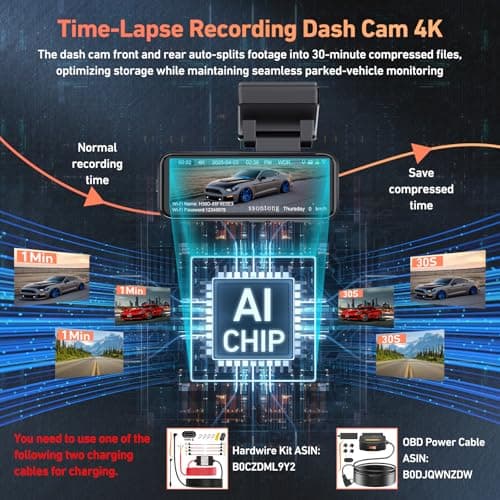 Car Camera - Dash Cam Front and Rear, 4K Dash Camera for Cars Built-in 5.8G WiFi GPS ADAS Dashcam,3.2" IPS Screen Dash Cam with Free 32GB Card,G-Sensor,Loop Recording,WDR,Night Vision Dashboard Camera 6