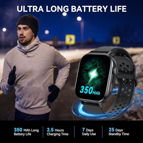 GPS Smart Watch for Men Women, 2.06" AMOLED Smartwatch with Bluetooth Call, 178+ Sports, Fitness Tracker with Compass/SPO2/Heart Rate/Sleep Monitor, 3ATM Waterproof for Android iOS, Outdoor Activity 9