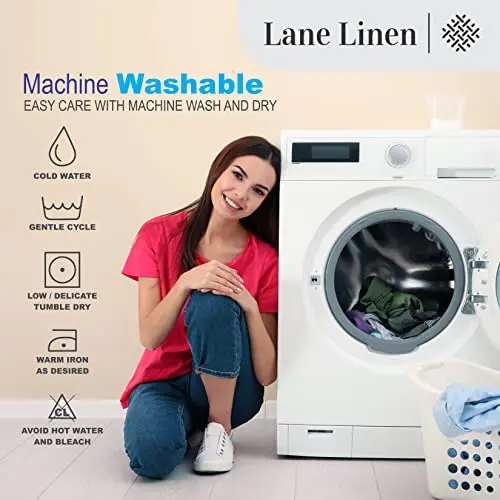 LANE LINEN Soft Pillow Covers King Size 100% Egyptian Cotton Set of 2 Cool & Smooth 1000 Thread Count Sateen Cases - Charcoal 7