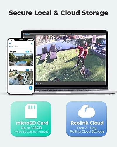 REOLINK Cellular Security Camera Wireless Outdoor, 4G LTE No WiFi Needed, 2K HD with Person/Vehicle Smart Detection, Rechargeable Battery, Two-Way Talk, SIM Card Included (Updated Version), Go Plus 8