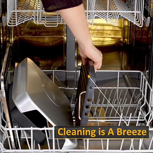 Smokeless Grill Indoor, CUSIMAX Electric Grill, 1500W Portable Korean BBQ Grill with LED Smart Display & Tempered Glass Lid, Non-stick Removable Plate, Dishwasher Safe, Black 6