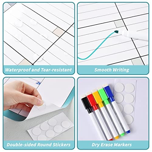 Large Dry Erase Calendar For Wall - Undated 3 Month Calendar, 28" x 40", Large Erasable & Reusable Calendars with 8 Round Stickers, Great for Office, Classroom, Home 5