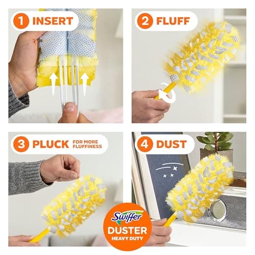 Swiffer Dusters Heavy Duty Multi-Surface Duster Refills for Cleaning, Unscented, 11 Count 10