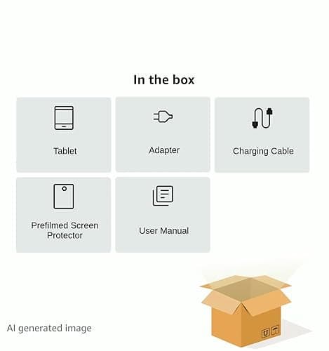 Android Tablet, Computer Tablets, 10.1 inch Android 15 Tablet with Octa-core Processor RAM 12GB ROM 64GB(Up to 2 TB), 800x1280 Resolution, WiFi 6 & Bluetooth, Dual Speakers, 5MP+8MP, 6000mAh battery 7