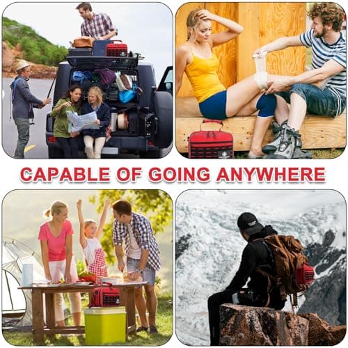 VRIEXSD Premium 450 Piece Large First Aid Kit for Home, Travel, Camping, Car, Hiking & Outdoor Emergencies - Emergency Medical Kits, Home & Businesses Medical Supplies 7