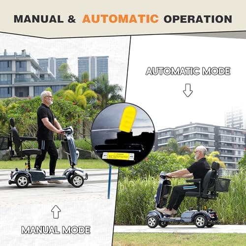 MobiCyc Heavy Duty Mobility Scooter for Adults & Seniors, 500W Motor, 16/26 Miles Long Range, 400 LBS Capacity, 10" All-Terrain Tires, Electric Scooter with Windshield & Suspension 9