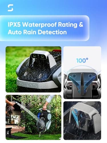 Sunseeker V3 Wireless Robot Lawn Mower 0.15 Acre/ 6,400 Sq. Ft, One-Click Mowing Automatic Lawn Mower, Vision AI Smart Obstacle Avoidance, 42% Slopes, Low Noise, Multi-Zone Navigation, App Control 6