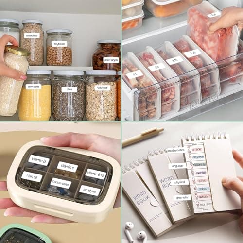 Teyomi Case Compatible with Phomemo D30 D35, for Phomemo D30 Label Maker with 3 Roll Label Tape(Label Paper 1/2" x 1 1/2" (12mm X 40mm))-Hard Shell Storage Bag-Green 7