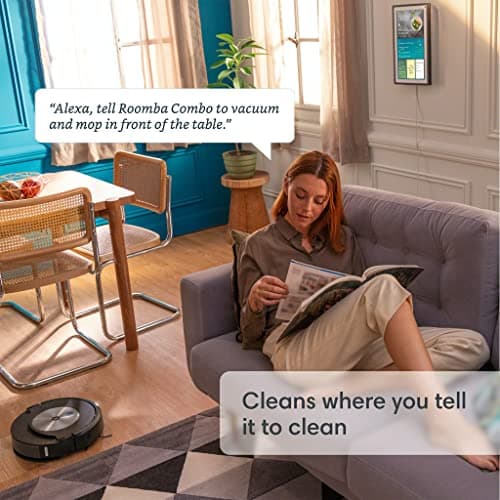 Refurbished iRobot Roomba Combo J7+ Paired with Alexa or Google Assistant Robot Vacuum and Mop 7