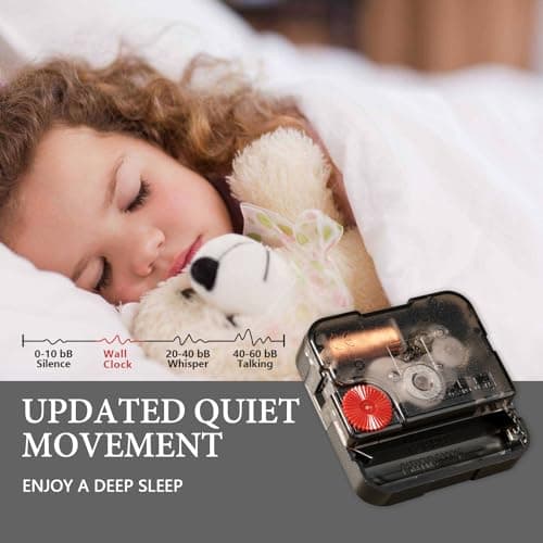 HEBOIX Decorative Wall Clock for Living Room,Large Modern Wall Clock,Digital Creative Clock Battery Operated for Living Room/Bedroom/Kitchen/Office Metal Wall Art Decor 16"X31" 6