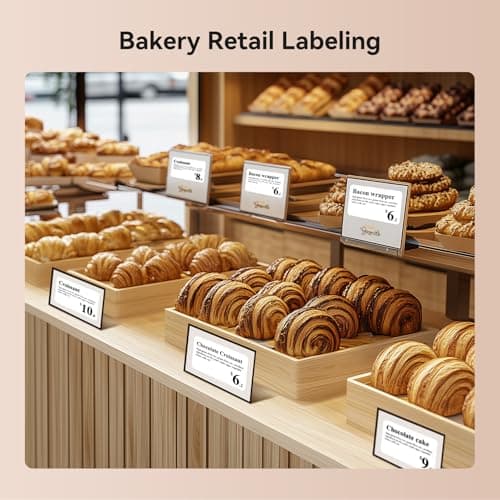 NIIMBOT B1 Label Maker Machine with Tape, 2 Inch Portable Sticker Printer for Home School & Small Business, Compatible with Phones & PC, Silver Gray 5