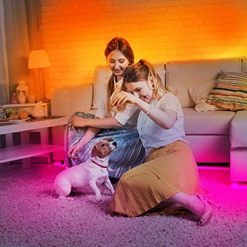 DAYBETTER Led Strip Lights Waterproof, 32.8ft(2 Rolls of 16.4ft) Led Tape Lights Color Changing 300 LEDs Light Strips Kit with 44 Keys Ir Remote Controller and 12v Power Supply for Indoor Outdoor Use 5