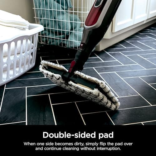 Shark Genius Hard Floor Cleaning System Pocket (S5003D) Steam Mop, Burgundy/Gray 5