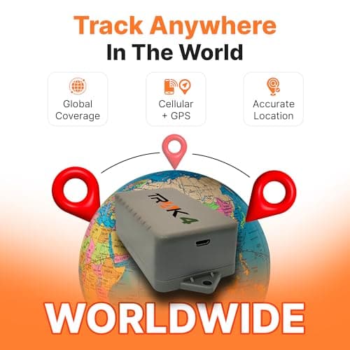 Trak-4 GPS Tracker for Vehicles, Assets, Equipment. Long Battery Life, Waterproof, Global Tracking. Low-Cost Subscription Required. 7