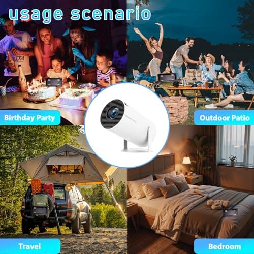 NEVERYOUYU Projector with Games Built in 36,000+ Retro Games Mini Projector with WiFi and Bluetooth, Gaming Movie 2-IN-1 Projector 4K with 2 Wireless Controllers Birthday Gifts for Men/Teens/Kids 7