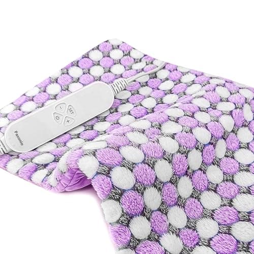 Pasonio Full Weighted Electric Heating Pad for Back Pain, Cramps, Relief - Auto Shut Off - 2.3lb Heat Pad with Moist & Dry Heat Therapy Options - Hot Heated Pad - (XL 12"x24") - PYQ0Z