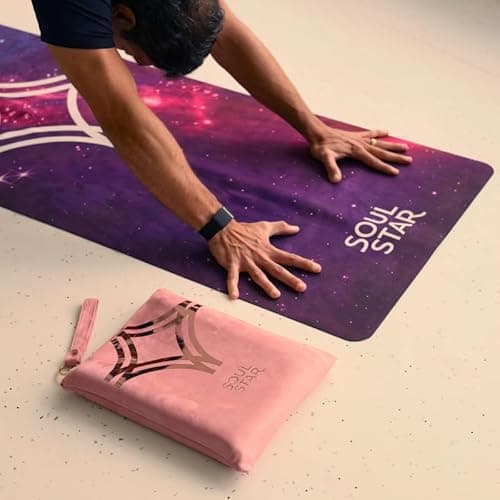 Soul Star Retreats Lite Travel 1.5mm Yoga Mat with Suede Grip - Foldable, Lightweight, Non-Slip & Eco-Friendly with Custom Carry Bag for for Yoga, Hot Yoga, Pilates, & Meditation 7
