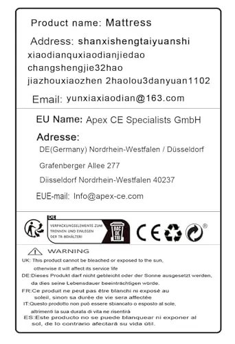 4" Mattress Topper - Dual Side Flippable - Organic Latex Mattress Topper -4 Inch - Certified Latex Foam Bed Pad,10cm,60x130cm(23X51in) 8