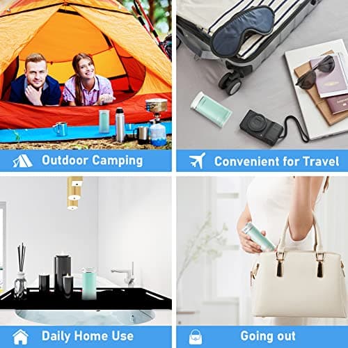 Hangsun Water Flosser Cordless Oral Irrigator Portable Teeth Cleaner HOC600 IPX7 Waterproof Electric Dental Flossers with DIY Modes 6 Jet Tips for Braces Care Travel and Home Use 7