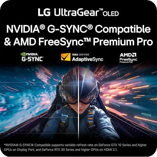 LG 27GX700A-B 27-inch Ultragear QHD (2560 x 1440) OLED Gaming Monitor, 280Hz, 0.03ms, NVIDIA G-Sync, AMD FreeSync Premium Pro, VESA DisplayHDR TrueBlack500, with up to DCI-P3 99.5%, HDMI 2.1, Black 8