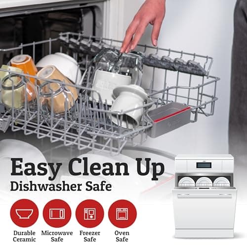 Priority Chef Butter Crock with Lid with Water Line, Ceramic French Butter Dish to Leave On Counter, White 6