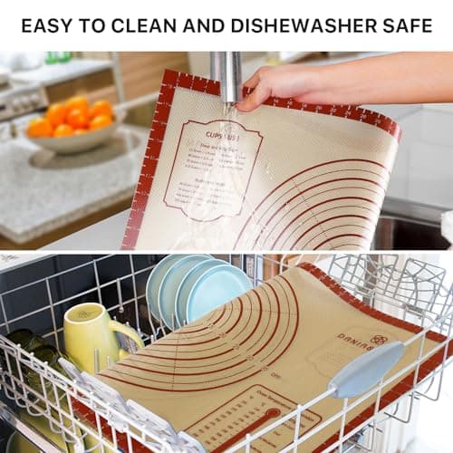 26x16 Inch Extra Thick Silicone Baking Mat with Measurements, Non-slip and Reusable - For Cookies, Bread, Pastry 6