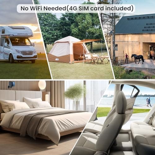 javiscam 4G No WiFi Security Camera, Cellular Security Camera, SIM Inserted, 2K QHD Indoor Camera, Radar Motion, 20-Day Standby Time, Indoor/Car/Trail Use, Portable & Reliable Security Solution 6