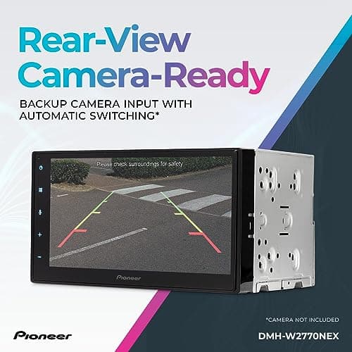 Pioneer DMH-W2770NEX 6.8" Capacitive Touchscreen, Double Din – Wireless & Wired Apple CarPlay & Android Auto, Bluetooth, Backup Camera, FLAC, Short Chassis, HD Radio 6