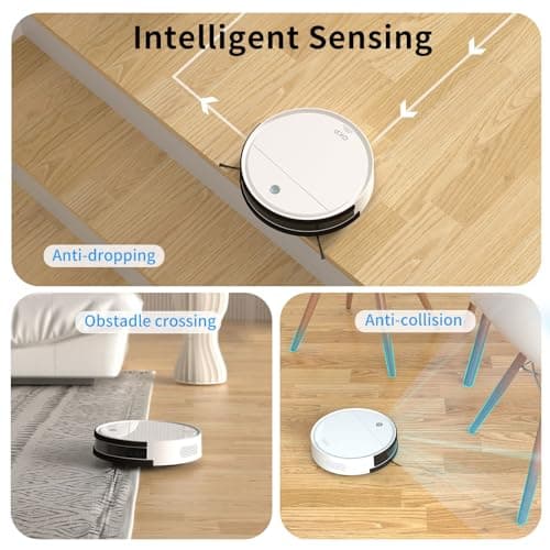 OKP K5 Robot Vacuum Cleaner, No Tangled Hair, Super Thin, 2500pa Suction, Cleaning Schedules, Self-Charging, Robotic Vacuums with Wi-Fi/App/Alexa Control, Ideal for Pet Hair Carpets Hard Floors 6