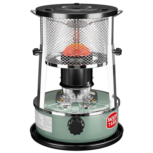 Kerosene Heater, Kerosene Heaters for Indoor Use, Portable Non Electric Stove for Camping, Outdoor, Home, Cooking, Garage, Emergency Oil Heater (4.5L, Blue)