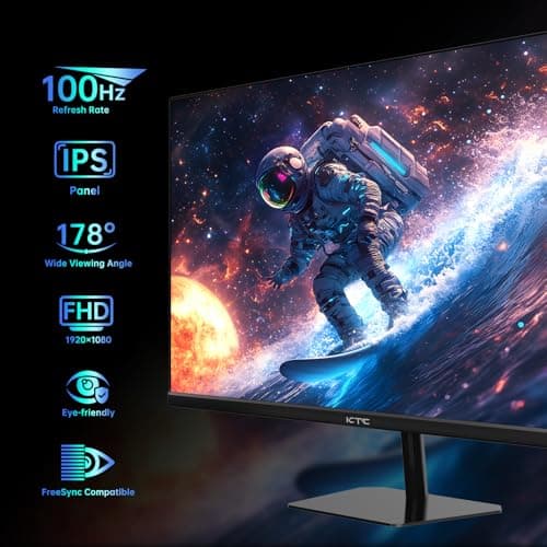 KTC 24.5 Inch FHD 100Hz IPS Computer Monitor, 1080P Eye Care PC Gaming Monitor, Adaptive-Sync, Low Blue Light, HDR, VESA Mount with HDMI VGA for Home Office, H25B7 2