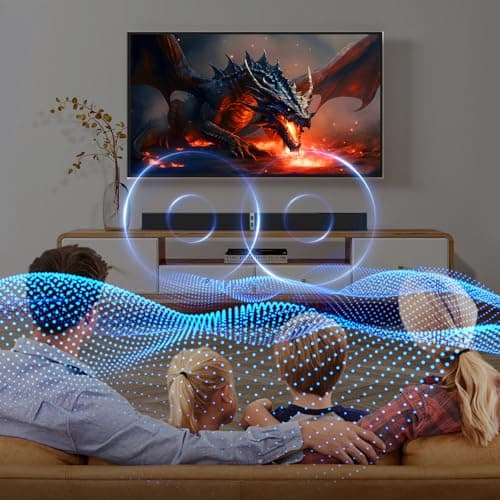 MZEIBO Sound Bar for Smart TV，80W Detachable Bluetooth Soundbar with Powerful Bass, 2-in-1 Home Theater Audio System, ARC/Optical/AUX Connectivity for TV/PC/Laptop/Game Console 8
