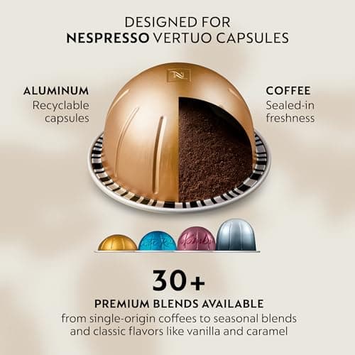 Nespresso Vertuo Next Deluxe Coffee and Espresso Maker, Pure Chrome with Aeroccino Milk Frother,1.1 liter, Black,Dark Chrome 4