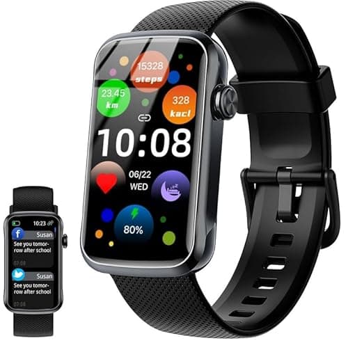 Smart Watch, 1.47" HD Smartwatch for Men Women with 24 Sport Modes, IP68 Waterproof Fitness Tracker with 24/7 Heart Rate/Sleep/SpO2 Monitor, Step Tracker, Pedometer, Activity Tracker for Android iOS