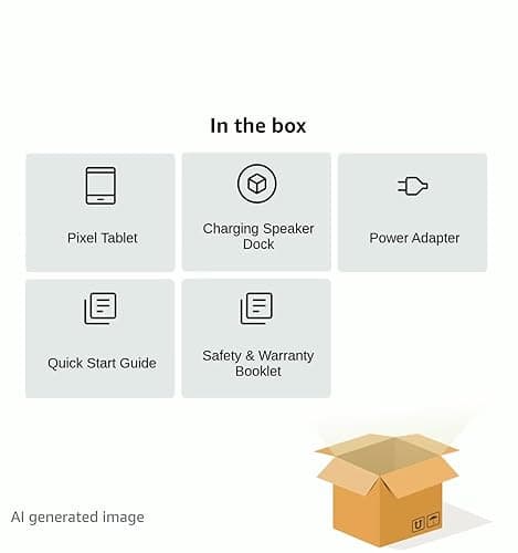 Google Pixel Tablet with Charging Speaker Dock - Android Tablet with 11-Inch Screen, Smart Home Controls, and Long-Lasting Battery - Hazel/Hazel - 128 GB, 2560x1600 Pixels 13