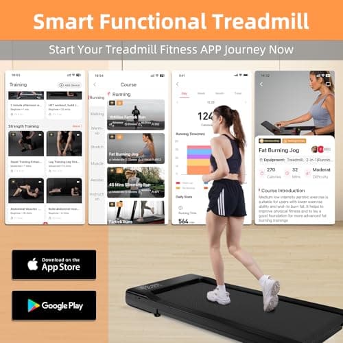 SupeRun Walking Pad, Under Desk Treadmill, 3 in 1 Portable Treadmill with Remote Control LED Display, 2.5 HP Quiet Walking Jogging Machine for Office Home Use, 300 Lbs Capacity 6