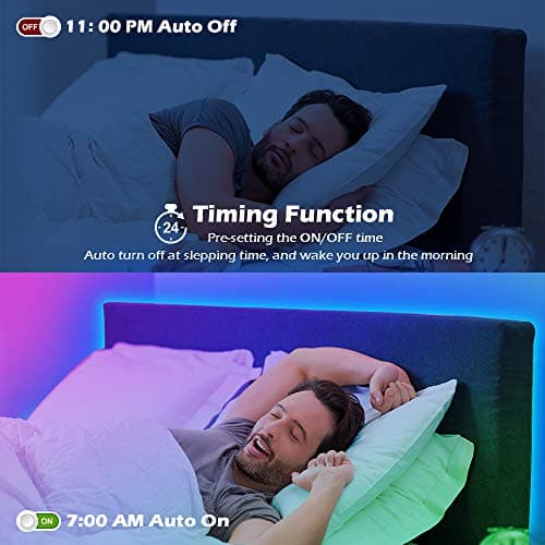 100ft Led Strip Lights,Long Smart Led Light Strips Music Sync 5050 RGB Color Changing Rope Lights,Bluetooth APP/IR Remote/Switch Box Control Led Lights for Bedroom,Home Decoration,Party,Festival 5