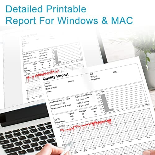 Wellue O2 Pulse Oximeter with Smart Reminder | Blood Oxygen Saturation Monitor for SpO2 and Heart Rate Tracking Continuously, Bluetooth Finger Ring with Free APP &PC Report, Style 1 7