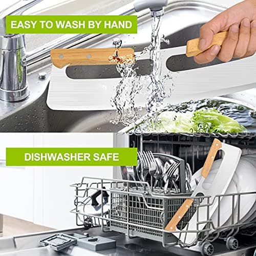 Pizza Cutter Rocker with Wooden Handles & Protective Cover by Zocy, 14" Sharp Stainless Steel Pizza Slicer Wheel, Big Pizza Knife Cutters for Kitchen Tool (14inch) 6